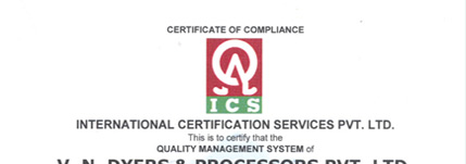 Certificate of compliance