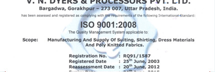 Certificate of compliance